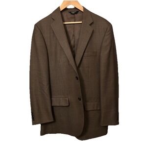 Joseph & Feiss Gold Label Men's 40 Long 100% Wool Brown and Black Tweed Jacket